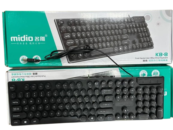 کیبورد سیمی میدیو مدل KB-8